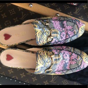 Gucci Woman’s Bengal Princetown Mules size 38